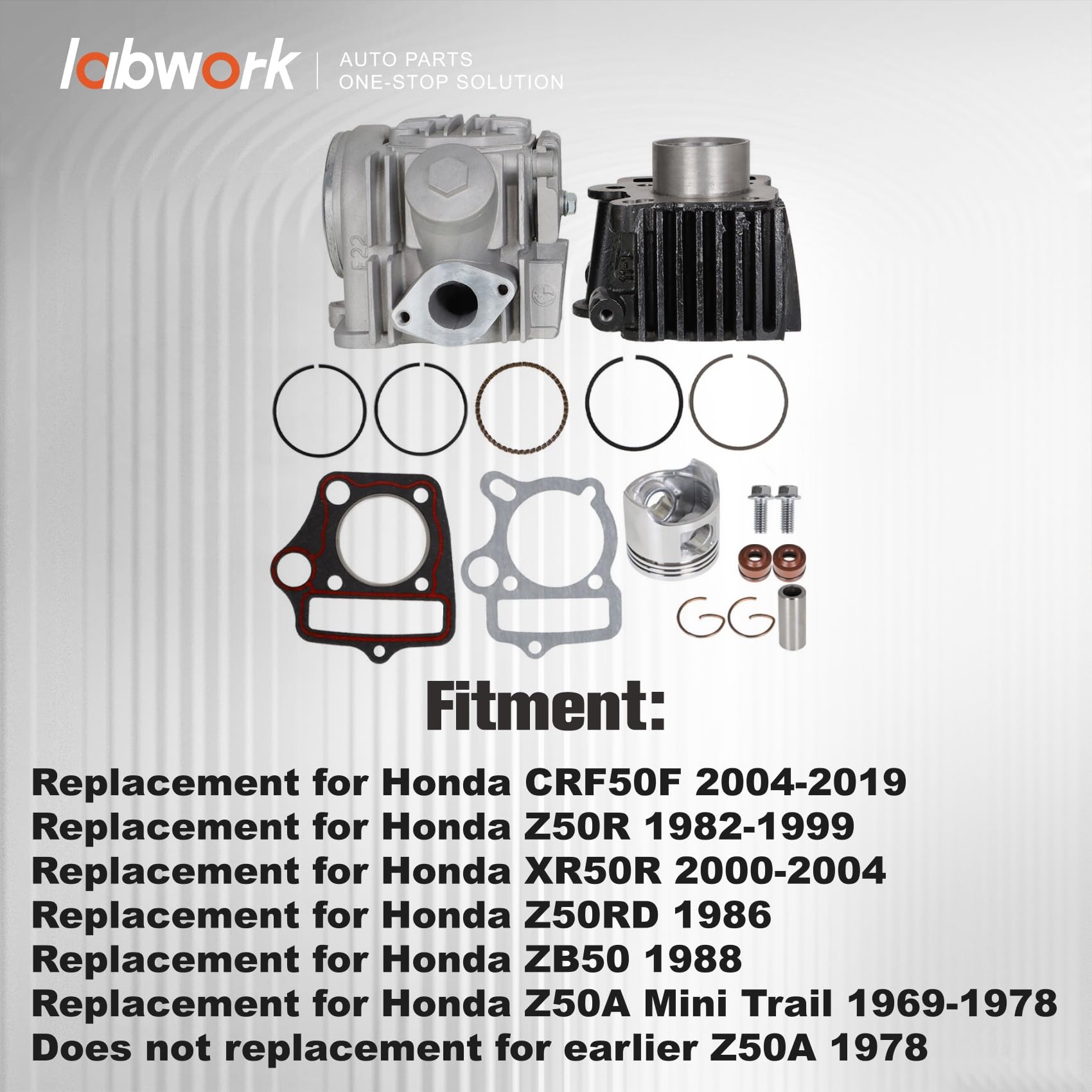 Amazon.com: labwork Top End Kit Cylinder Head Piston 39mm